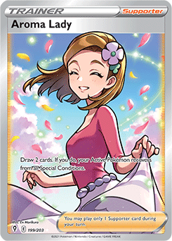 Aroma Lady 199/203 Pokémon card from Evolving Skies for sale at best price