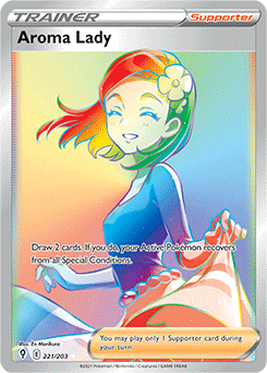 Aroma Lady 221/203 Pokémon card from Evolving Skies for sale at best price