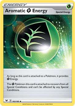 Uncommon Pokémon card Aromatic Grass Energy 162/185 from Vivid Voltage expansion