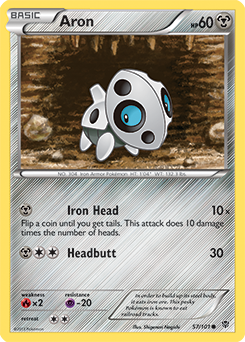 Aron 57/101 Pokémon card from Plasma Blast for sale at best price