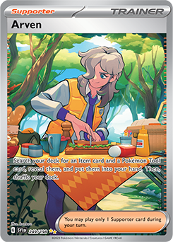 Arven 249/198 Pokémon card from Scarlet & Violet for sale at best price
