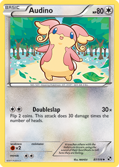 Audino 87/114 Pokémon card from Black & White for sale at best price