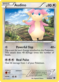 Audino 83/98 Pokémon card from Emerging Powers for sale at best price