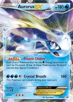 Promo Pokémon card Aurorus EX XY102 from XY Promos expansion