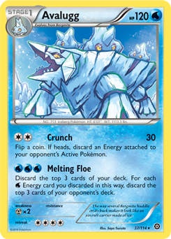 Avalugg 37/114 Pokémon card from Steam Siege for sale at best price