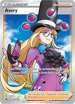 Avery 187/198 Pokémon card from Chilling Reign for sale at best price