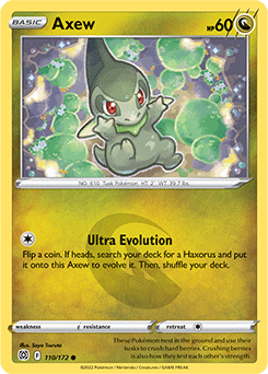 Axew 110/172 Pokémon card from Brilliant Stars for sale at best price