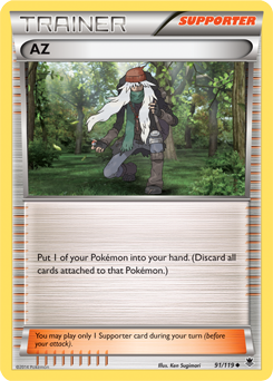 Uncommon Pokémon card AZ 91/119 from Phantom Forces expansion