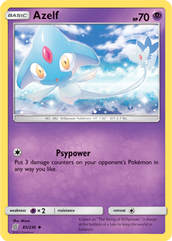 Azelf 85/236 Pokémon card from Unified Minds for sale at best price