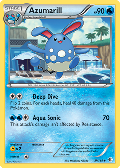 Azumarill 37/149 Pokémon card from Boundaries Crossed for sale at best price