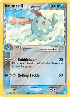 Carte Pokémon Azumarill 19/113 de la série Ex Espèces Delta en vente au meilleur prix