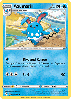 Azumarill 59/264 Pokémon card from Fusion Strike for sale at best price
