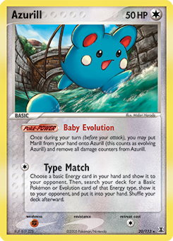 Carte Pokémon Azurill 20/113 de la série Ex Espèces Delta en vente au meilleur prix