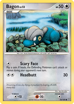 Bagon 53/100 Pokémon card from Stormfront for sale at best price