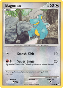 Carte Pokémon Bagon 52/99 de la série Arceus en vente au meilleur prix