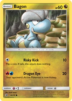 Bagon 42/70 Pokémon card from Dragon Majesty for sale at best price