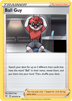 Ball Guy 057/072 Pokémon card from Shining Fates for sale at best price