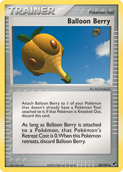 Carte Pokémon Peu commune Baie Ballon 84/107 de la série Ex Deoxys