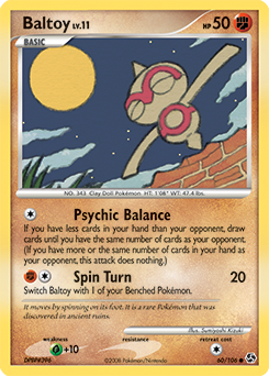 Baltoy 60/106 Pokémon card from Great Encounters for sale at best price