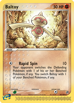 Carte Pokémon Peu commune Balbuto 32/100 de la série Ex Tempête de Sable
