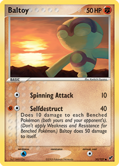Baltoy 53/107 Pokémon card from Ex Deoxys for sale at best price