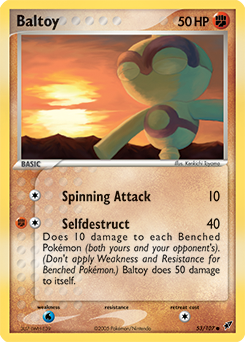 Carte Pokémon Commune Balbuto 53/107 de la série Ex Deoxys