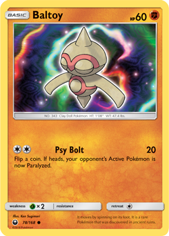 Baltoy 78/168 Pokémon card from Celestial Storm for sale at best price