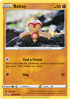 Baltoy 093/195 Pokémon card from Silver Tempest for sale at best price
