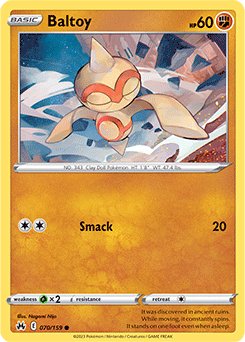 Baltoy 070/159 Pokémon card from Crown Zenith for sale at best price