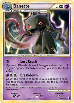 Banette 14/102 Pokémon card from Triumphant for sale at best price