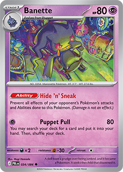 Carte Pokémon Peu commune Branette 34/84 de la série Nuit Noire
