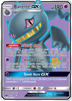 Banette GX 157/168 Pokémon card from Celestial Storm for sale at best price
