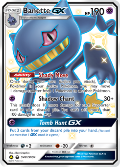 Banette GX SV61/SV94 Pokémon card from Hidden Fates for sale at best price