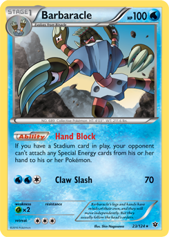 Barbaracle 23/124 Pokémon card from Fates Collide for sale at best price