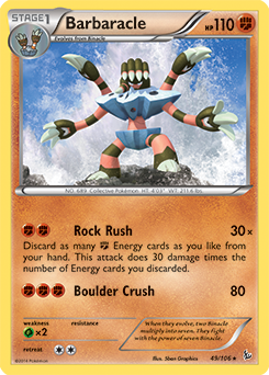 Barbaracle 49/106 Pokémon card from Flashfire for sale at best price