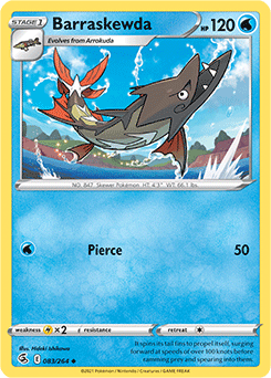 Barraskewda 83/264 Pokémon card from Fusion Strike for sale at best price