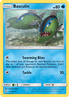 Basculin 43/236 Pokémon card from Unified Minds for sale at best price