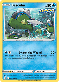 Common Pokémon card Basculin 70/264 from Fusion Strike expansion