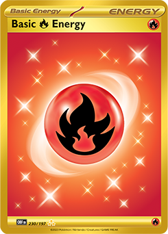 Basic Fire Energy 230/197 Pokémon card from Obsidian Flames for sale at best price