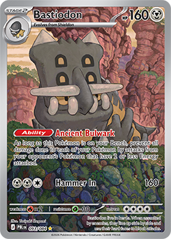 Carte Pokémon Illustration rare Bastiodon 93/84 de la série Nuit Noire