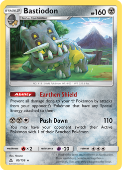 Bastiodon 85/156 Pokémon card from Untra Prism for sale at best price