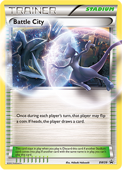 Promo Pokémon card Battle City BW39 from Back & White Promos expansion