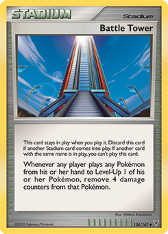 Uncommon Pokémon card Battle Tower 134/147 from Supreme Victors expansion