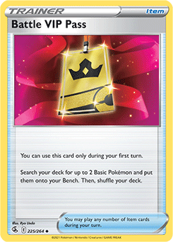 Battle VIP Pass 225/264 Pokémon card from Fusion Strike for sale at best price