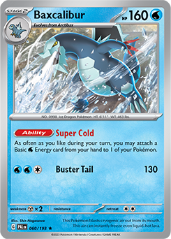 Baxcalibur 060/193 Pokémon card from Paldea Evolved for sale at best price