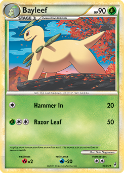Bayleef 40/95 Pokémon card from Call of Legends for sale at best price