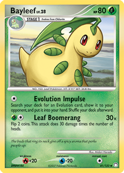 Bayleef 41/123 Pokémon card from Mysterious Treasures for sale at best price