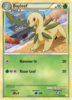 Bayleef 35/123 Pokémon card from HeartGold SoulSilver for sale at best price