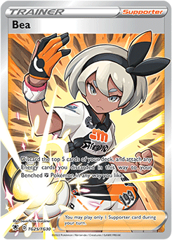 Full Art Trainer Pokémon card Bea TG25/TG30 from Astral Radiance expansion
