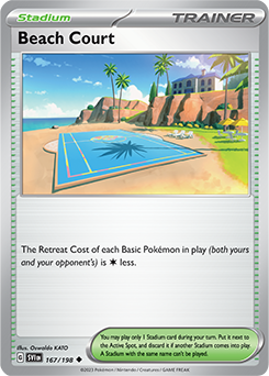 Beach Court 167/198 Pokémon card from Scarlet & Violet for sale at best price